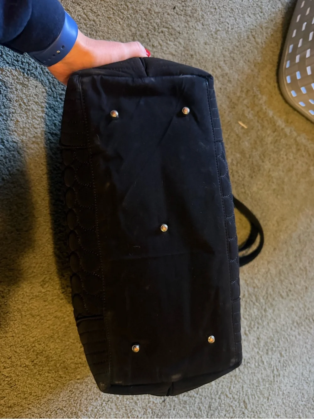 Vera Bradley Quilted Black diaper bag